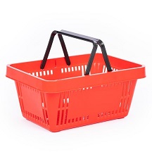 Shopping Basket & Traffic cone