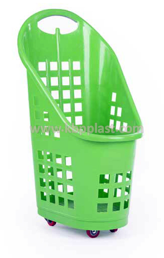 4 wheels shopping basket